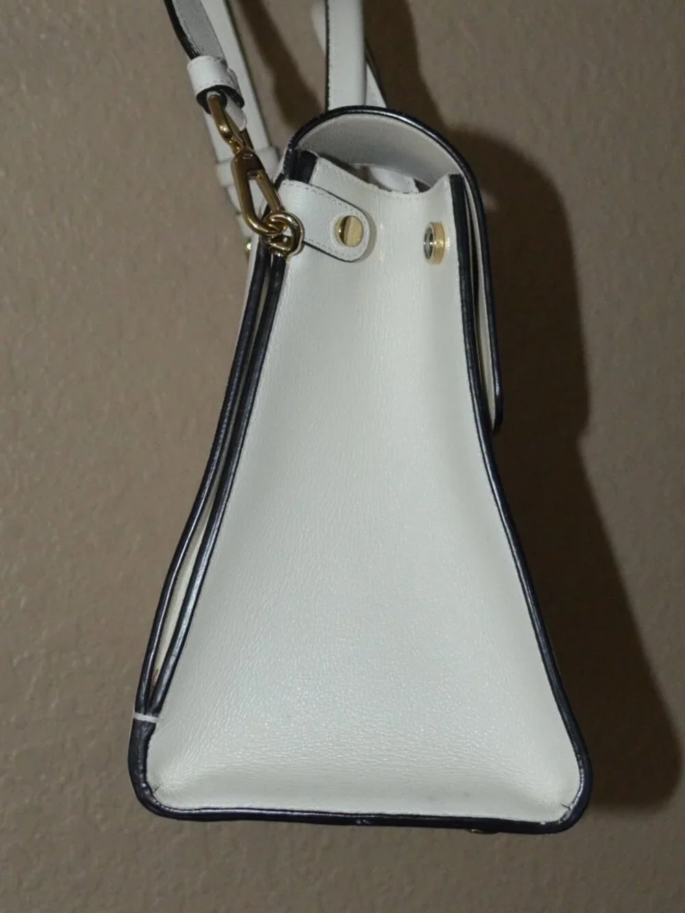 Christian Dior White Leather Diorever Medium Shoulder Double Handle Handbag